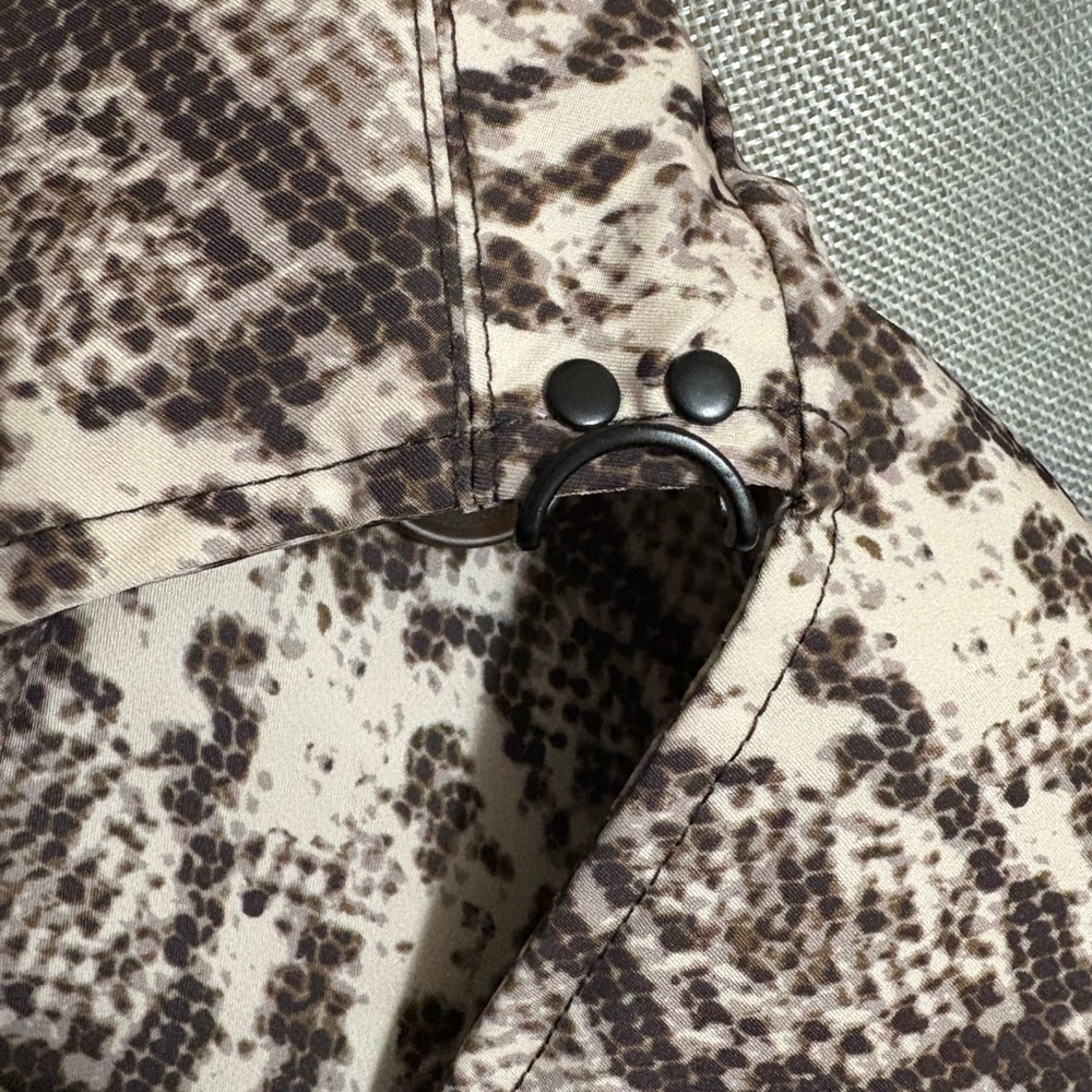 Rebecca Minkoff Snake Print Belted Double Breasted Trench Coat NWT Size S - Picture 7 of 11